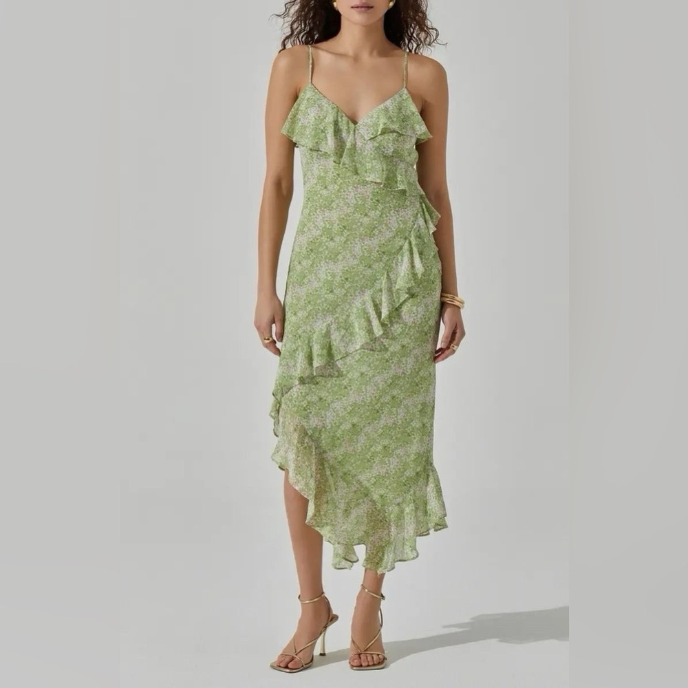 ASTR floral print midi dress